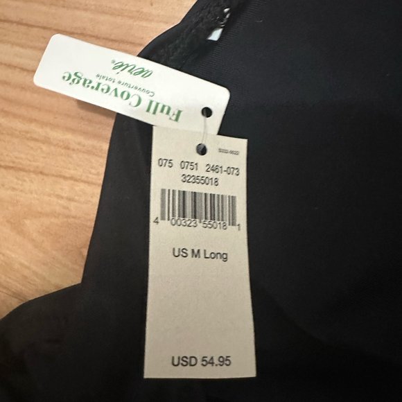 BNWT Black Aerie Ruffle One Piece Swimsuit - Picture 2 of 7